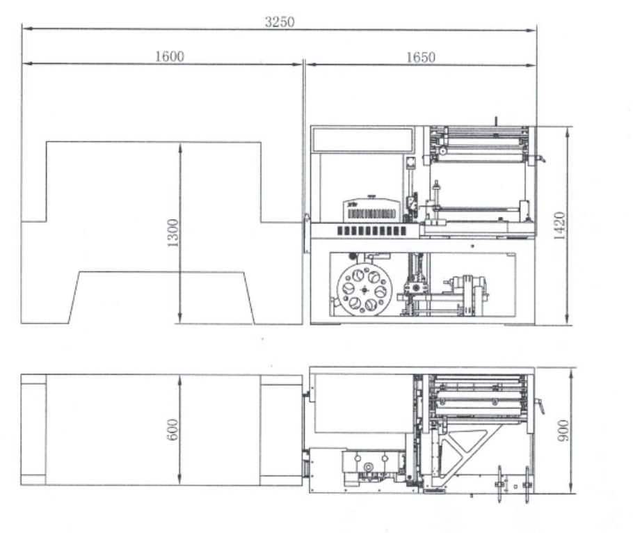 Full-Automatic Side Sealer Package Packing Packaging Shrink Shrinking Wrapping Machine