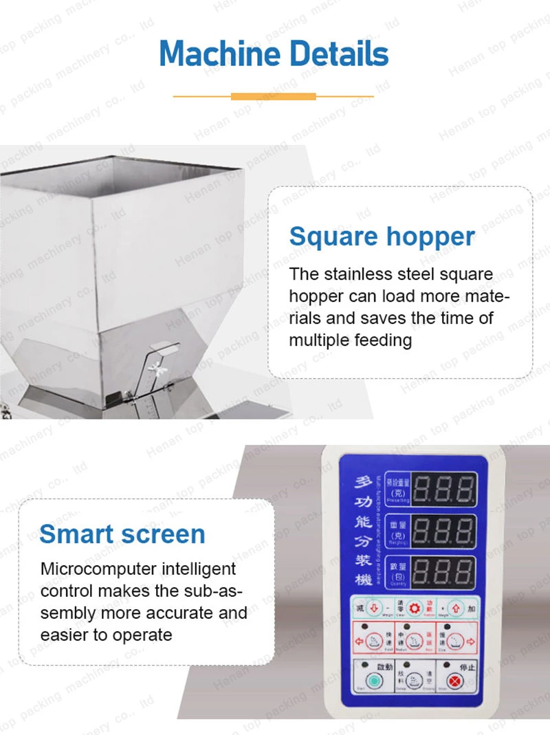 Desktop Quantitative Granule Filling and Weighing Packaging Machine