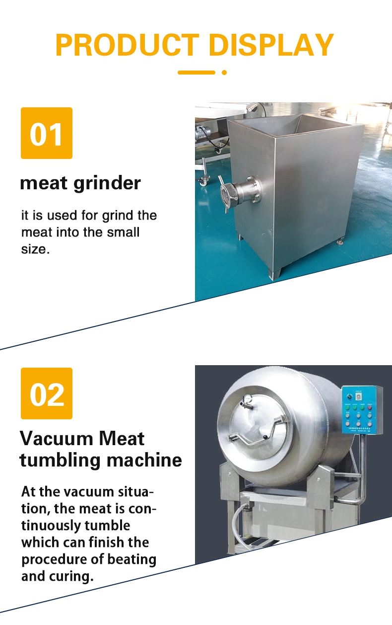 TCA Automatic Electric Sausage Filling Stuffer Processing Machine Salami Meat Mixer Pork Making Machine Production Line Price